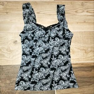 Sweetheart Paisley Shell Blouse